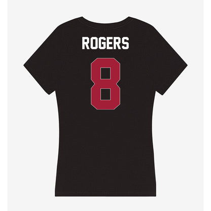 Oklahoma - NCAA Men's Basketball : Kai Rogers - Women's V-Neck T-Shirt-1