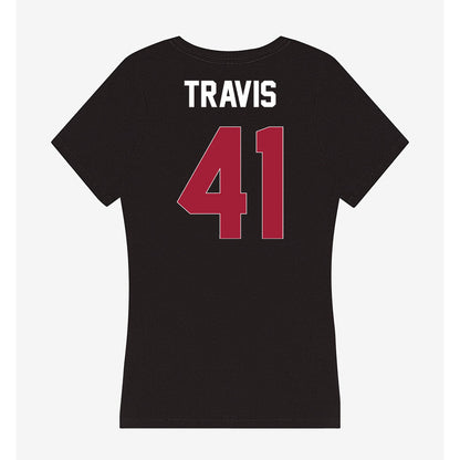 Oklahoma - NCAA Football : Barrett Travis - Women's V-Neck T-Shirt-1