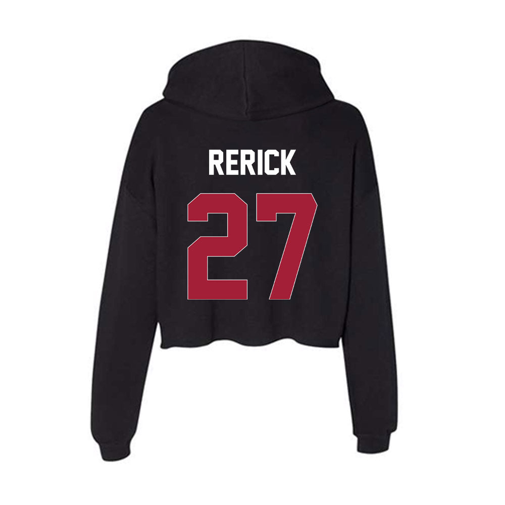 Oklahoma - NCAA Baseball : Drew Rerick - Women's Crop Fleece Hoodie-1