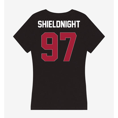 Oklahoma - NCAA Football : Alex Shieldnight - Women's V-Neck T-Shirt-1