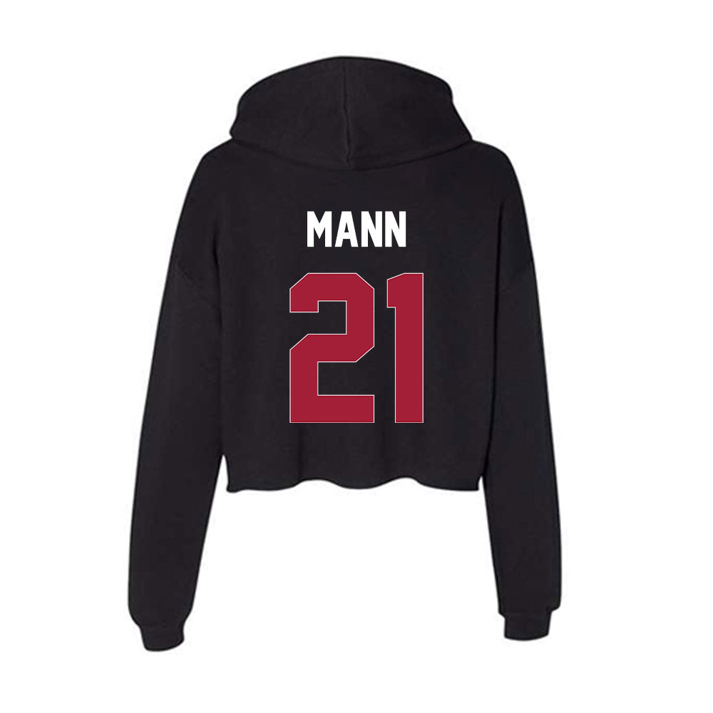 Oklahoma - NCAA Women's Volleyball : DaMya Mann - Women's Crop Fleece Hoodie-1