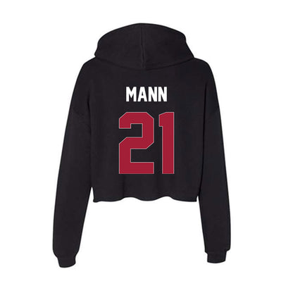 Oklahoma - NCAA Women's Volleyball : DaMya Mann - Women's Crop Fleece Hoodie-1