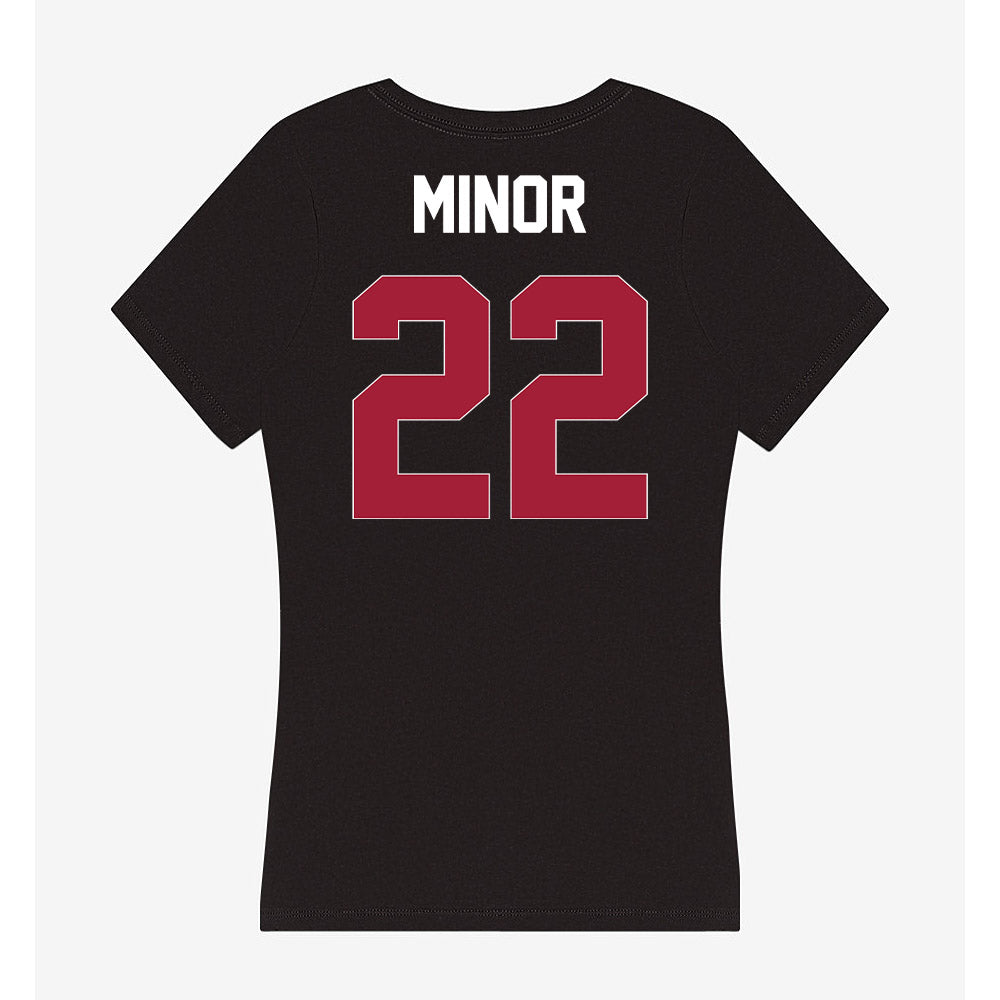 Oklahoma - NCAA Softball : Kai Minor - Women's V-Neck T-Shirt-1