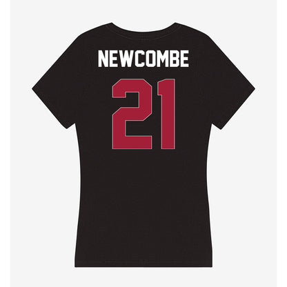 Oklahoma - NCAA Football : Jeremiah Newcombe - Women's V-Neck T-Shirt-1