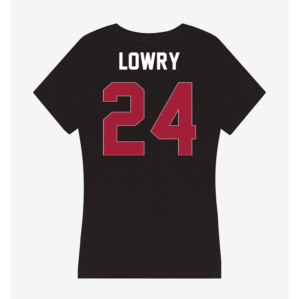 Oklahoma - NCAA Softball : Audrey Lowry - Women's V-Neck T-Shirt-1