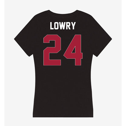 Oklahoma - NCAA Softball : Audrey Lowry - Women's V-Neck T-Shirt-1