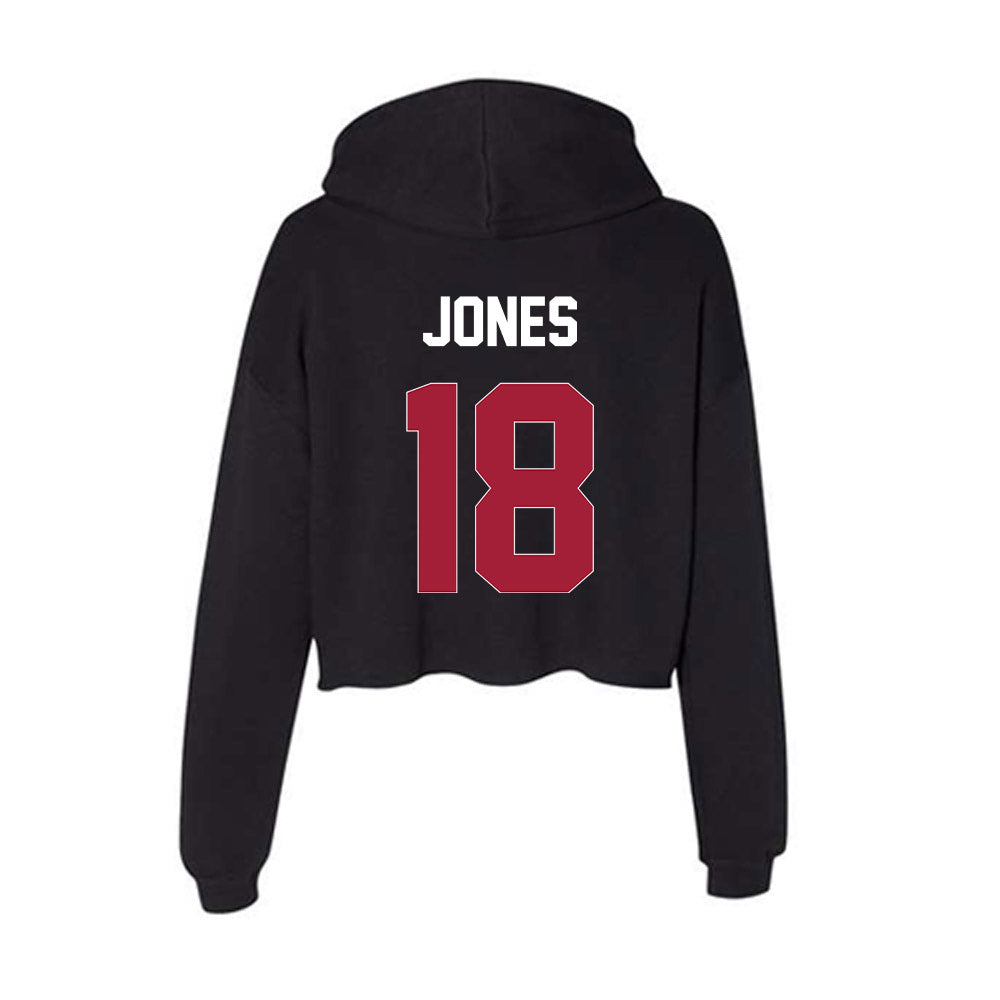 Oklahoma - NCAA Baseball : Gavyn Jones - Women's Crop Fleece Hoodie-1