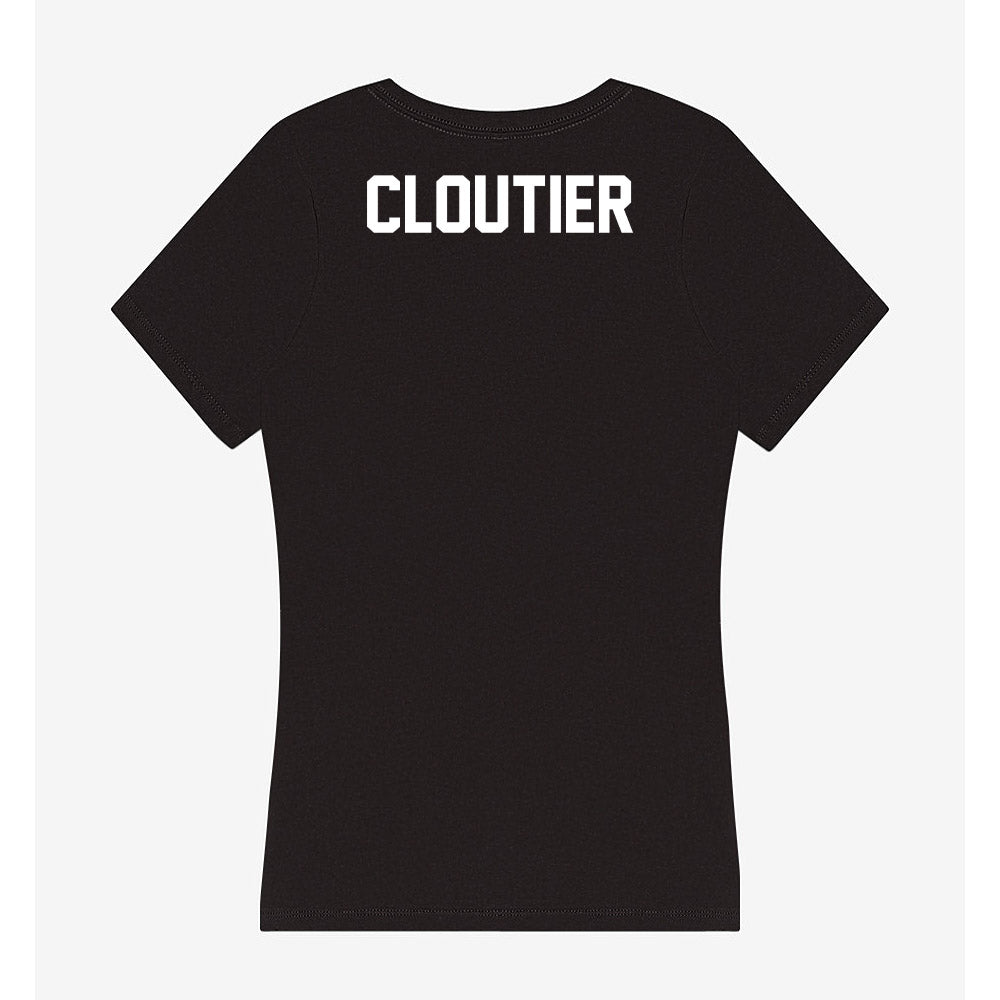Oklahoma - NCAA Women's Track & Field : Emily Cloutier - Women's V-Neck T-Shirt-1