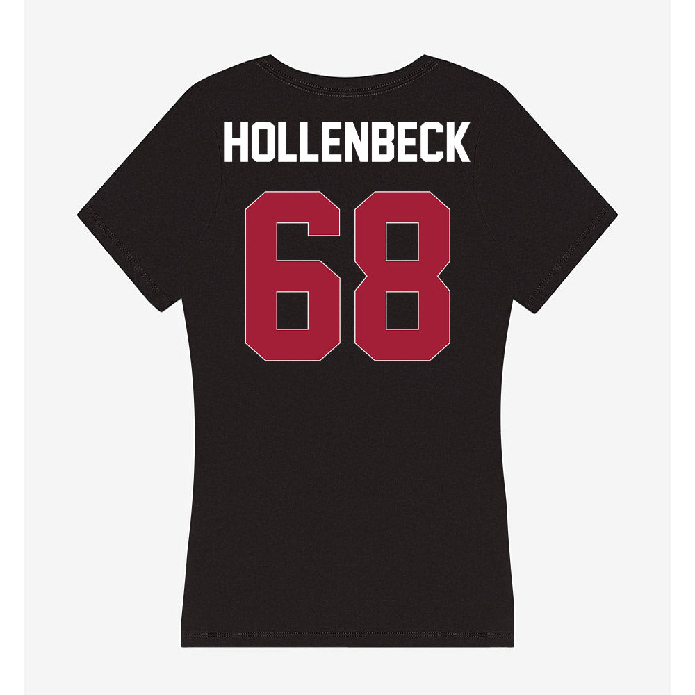 Oklahoma - NCAA Football : Owen Hollenbeck - Women's V-Neck T-Shirt-1