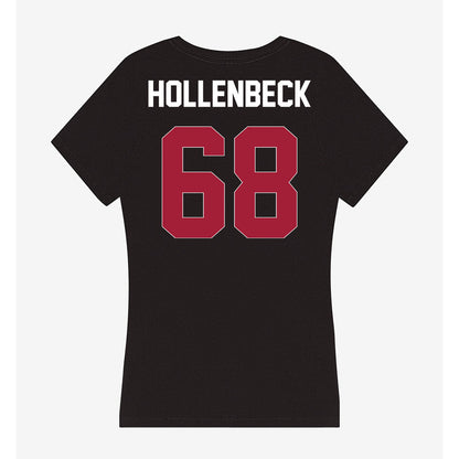 Oklahoma - NCAA Football : Owen Hollenbeck - Women's V-Neck T-Shirt-1