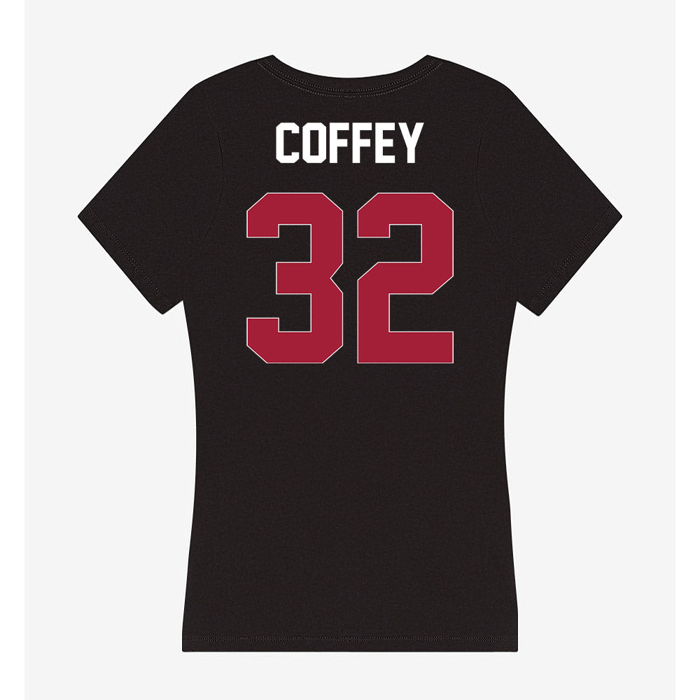 Oklahoma - NCAA Women's Soccer : Halley Coffey - Women's V-Neck T-Shirt-1