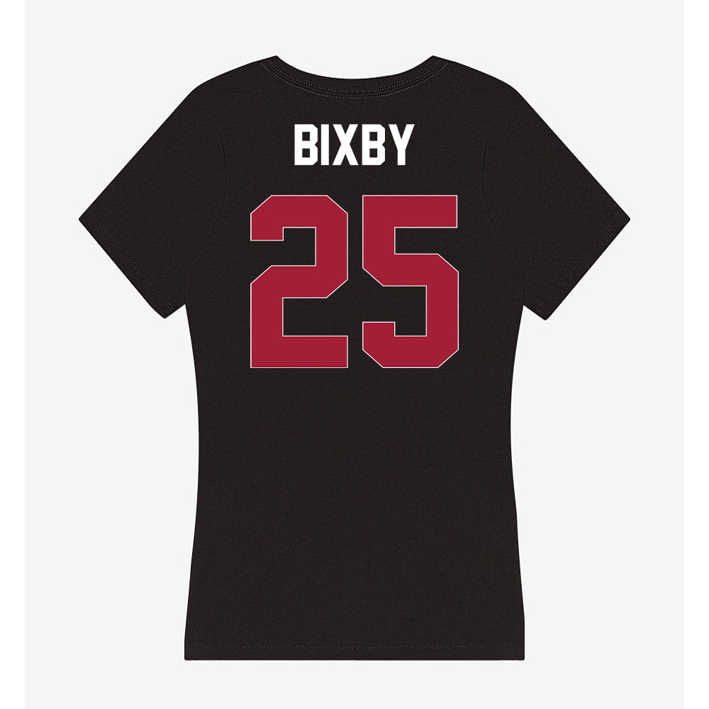 Oklahoma - NCAA Baseball : Mason Bixby - Women's V-Neck T-Shirt-1