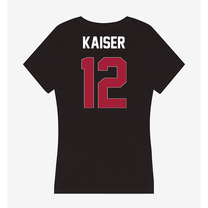 Oklahoma - NCAA Women's Soccer : Kennedy Kaiser - Women's V-Neck T-Shirt-1