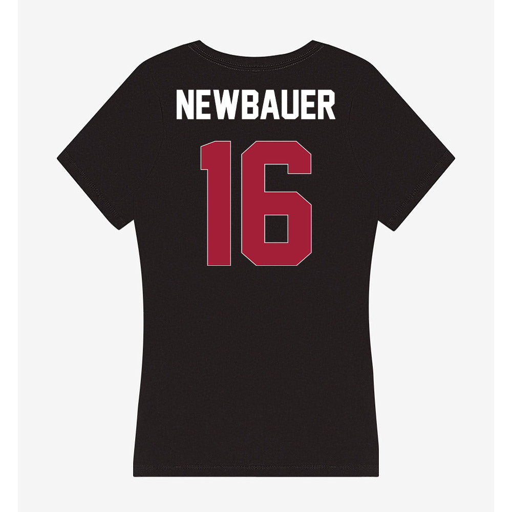 Oklahoma - NCAA Football : Whitt Newbauer - Women's V-Neck T-Shirt-1