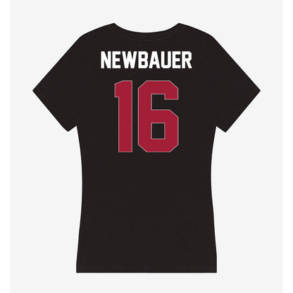 Oklahoma - NCAA Football : Whitt Newbauer - Women's V-Neck T-Shirt-1
