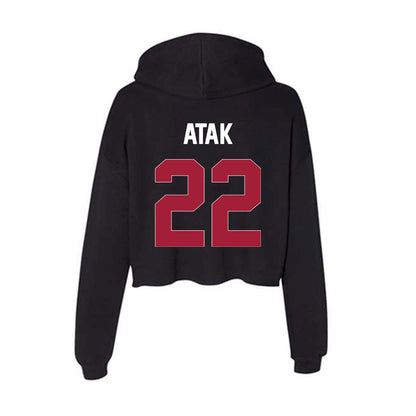 Oklahoma - NCAA Men's Basketball : Kuol Atak - Women's Crop Fleece Hoodie-1