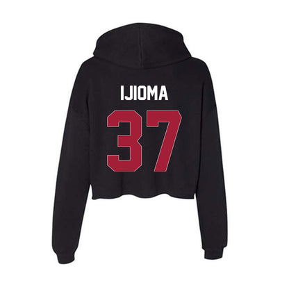 Oklahoma - NCAA Football : Prince Ijioma - Women's Crop Fleece Hoodie-1