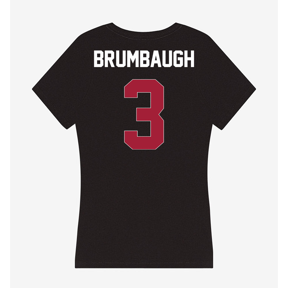 Oklahoma - NCAA Baseball : Cayden Brumbaugh - Women's V-Neck T-Shirt-1