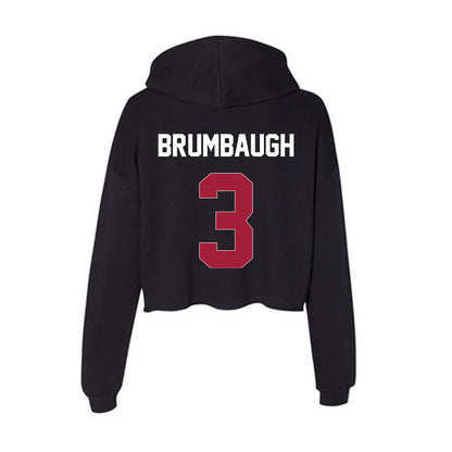 Oklahoma - NCAA Baseball : Cayden Brumbaugh - Women's Crop Fleece Hoodie-1