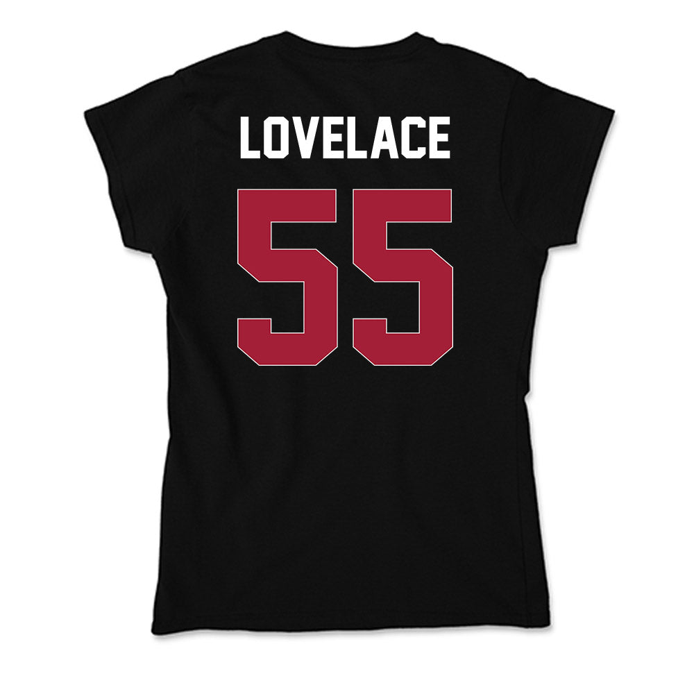 Oklahoma - NCAA Men's Basketball : Reid Lovelace - Soft Style Women’s T-Shirt-1