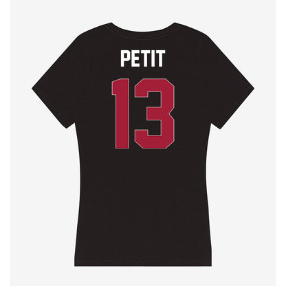 Oklahoma - NCAA Football : Jayden Petit - Women's V-Neck T-Shirt-1