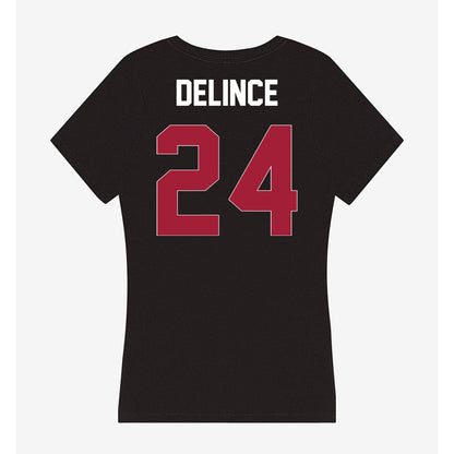 Oklahoma - NCAA Women's Volleyball : Halle Delince - Women's V-Neck T-Shirt-1