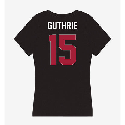 Oklahoma - NCAA Women's Soccer : Aly Guthrie - Women's V-Neck T-Shirt-1