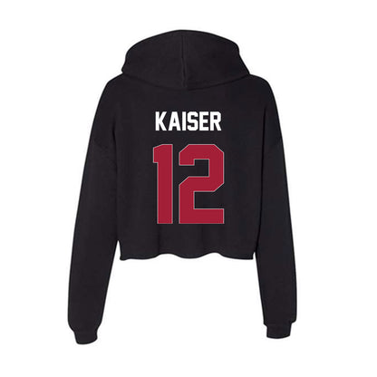 Oklahoma - NCAA Women's Soccer : Kennedy Kaiser - Women's Crop Fleece Hoodie-1