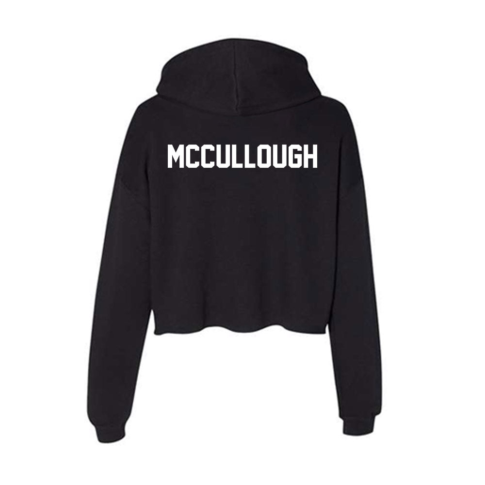 Oklahoma - NCAA Men's Track & Field : Julian McCullough - Women's Crop Fleece Hoodie-1