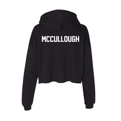Oklahoma - NCAA Men's Track & Field : Julian McCullough - Women's Crop Fleece Hoodie-1