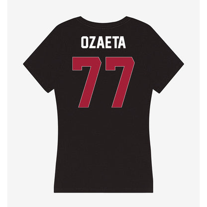 Oklahoma - NCAA Football : Heath Ozaeta - Women's V-Neck T-Shirt-1