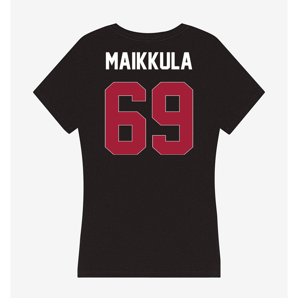 Oklahoma - NCAA Football : Jake Maikkula - Women's V-Neck T-Shirt-1
