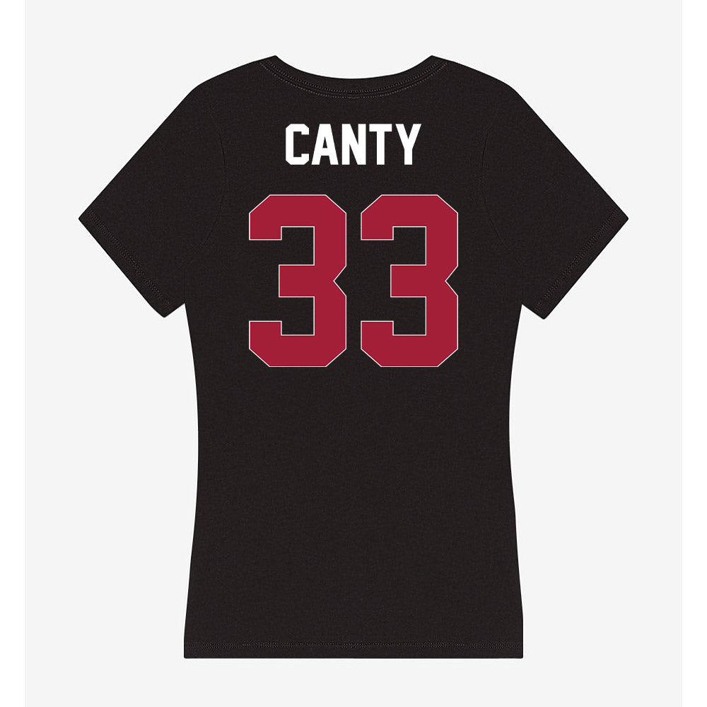 Oklahoma - NCAA Women's Soccer : Elle Canty - Women's V-Neck T-Shirt-1
