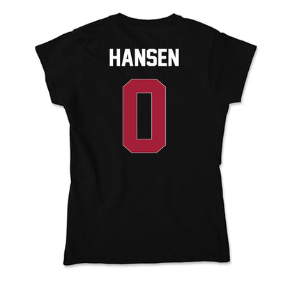 Oklahoma - NCAA Men's Basketball : Jake Hansen - Soft Style Women’s T-Shirt-1