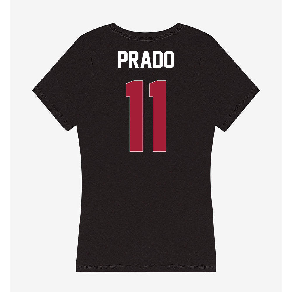 Oklahoma - NCAA Baseball : Gerardo Prado - Women's V-Neck T-Shirt-1