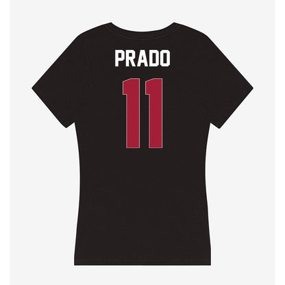 Oklahoma - NCAA Baseball : Gerardo Prado - Women's V-Neck T-Shirt-1