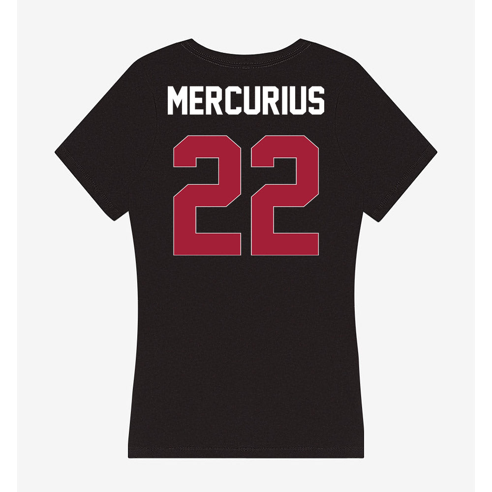 Oklahoma - NCAA Baseball : Leighton Mercurius - Women's V-Neck T-Shirt-1
