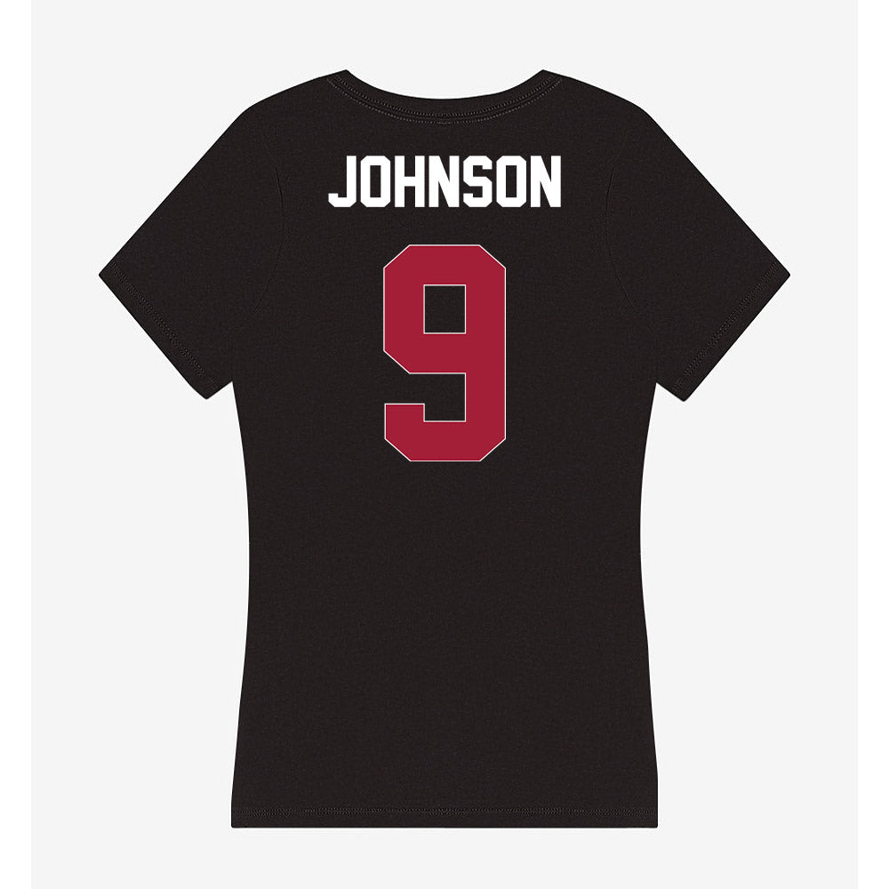 Oklahoma - NCAA Baseball : Camden Johnson - Women's V-Neck T-Shirt-1
