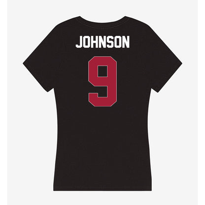 Oklahoma - NCAA Baseball : Camden Johnson - Women's V-Neck T-Shirt-1