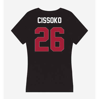 Oklahoma - NCAA Women's Basketball : Daffa Cissoko - Women's V-Neck T-Shirt-1