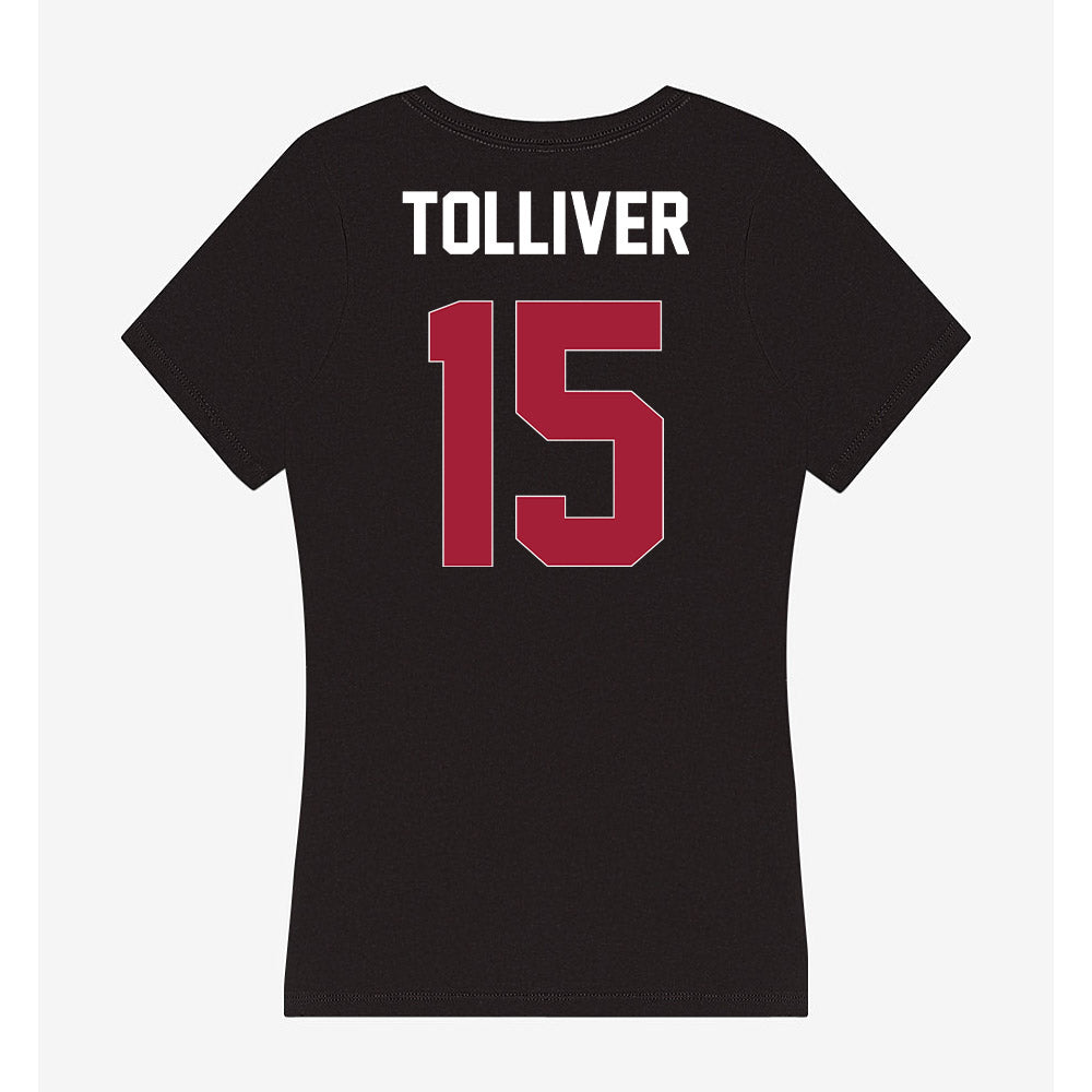 Oklahoma - NCAA Women's Volleyball : Alaleh Tolliver - Women's V-Neck T-Shirt-1
