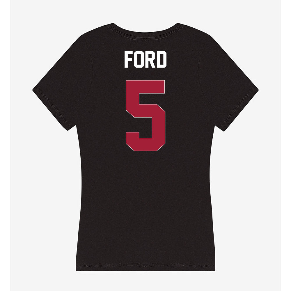 Oklahoma - NCAA Football : Markel Ford - Women's V-Neck T-Shirt-1
