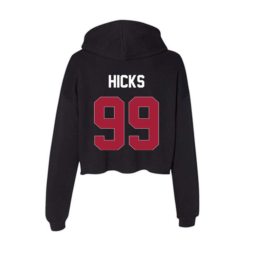 Oklahoma - NCAA Softball : Corri Hicks - Women's Crop Fleece Hoodie-1