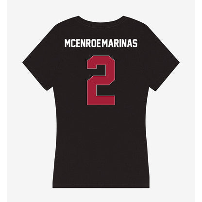 Oklahoma - NCAA Softball : Nelly McEnroe-Marinas - Women's V-Neck T-Shirt-1