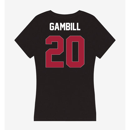 Oklahoma - NCAA Baseball : Trey Gambill - Women's V-Neck T-Shirt-1