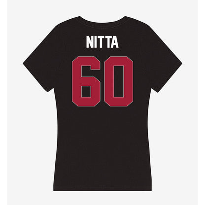 Oklahoma - NCAA Football : Caleb Nitta - Women's V-Neck T-Shirt-1