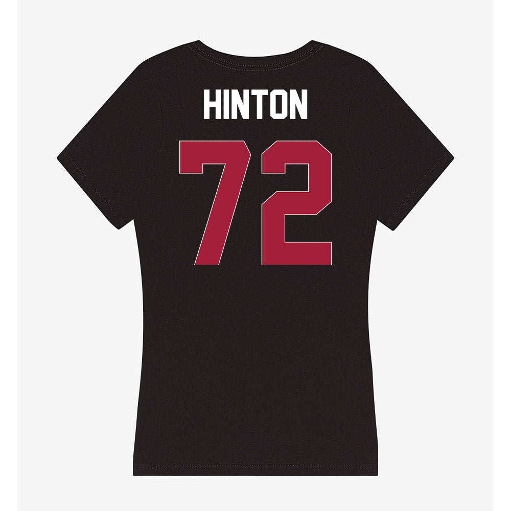 Oklahoma - NCAA Football : Fred Hinton - Women's V-Neck T-Shirt-1