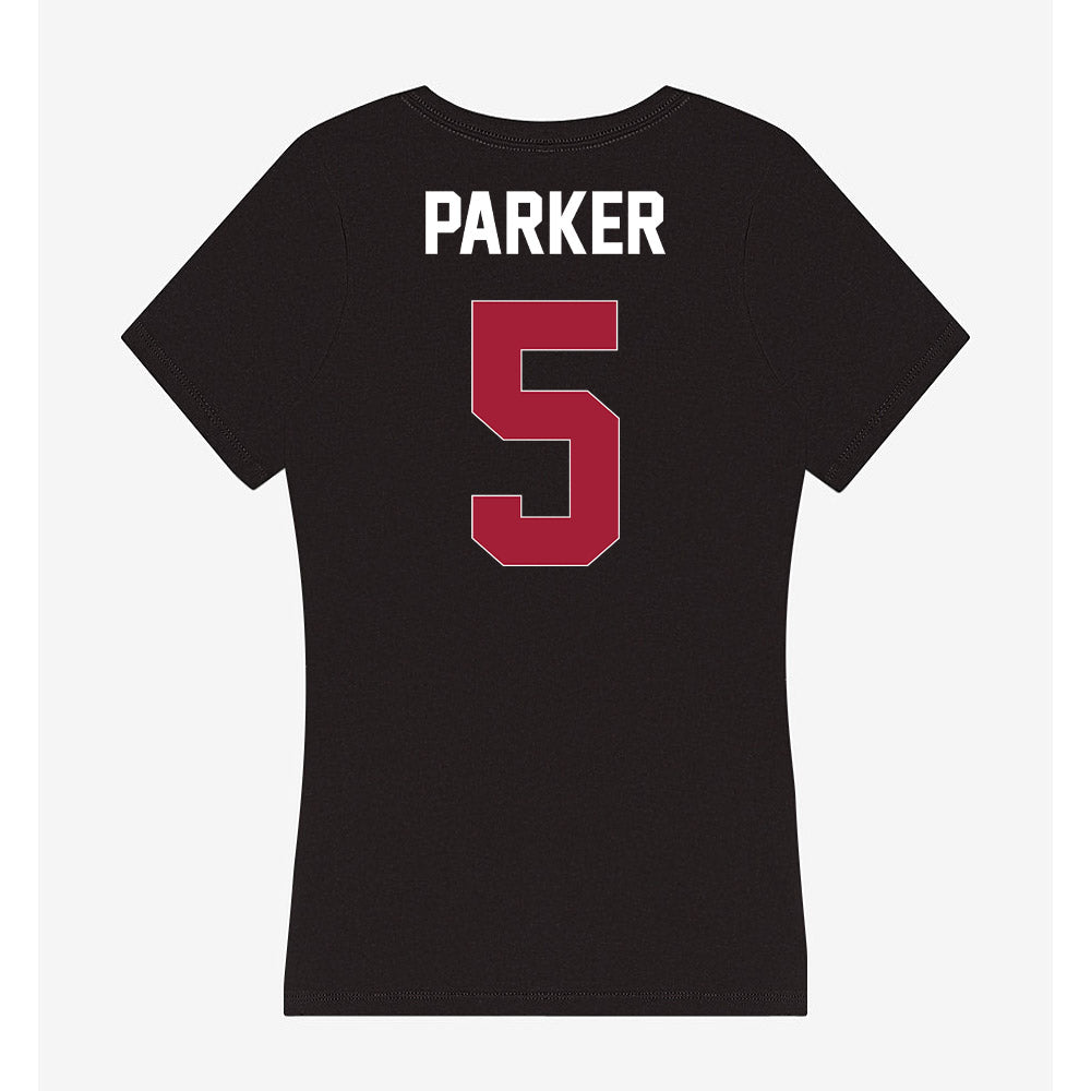 Oklahoma - NCAA Softball : Ella Parker - Women's V-Neck T-Shirt-1