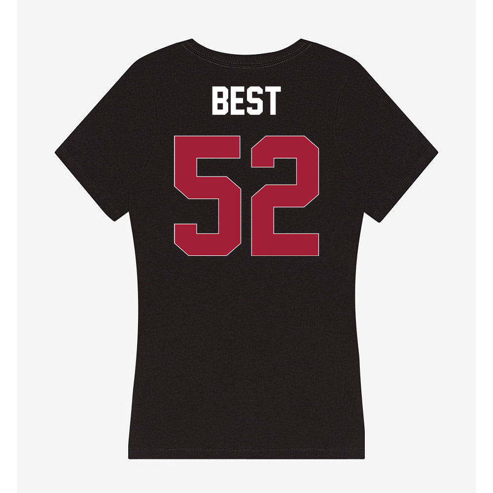 Oklahoma - NCAA Football : Noah Best - Women's V-Neck T-Shirt-1