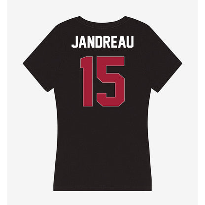 Oklahoma - NCAA Football : Beau Jandreau - Women's V-Neck T-Shirt-1